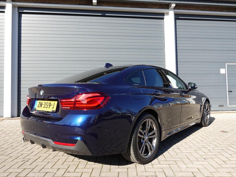 BMW 4-Serie Gran Coupé (f36) 418i AUT M Sport High Executive NAP CARBON DIGIDASH STOELVERWARMING CAMERA LEER LED NAVI ELEKTRI KLEP 